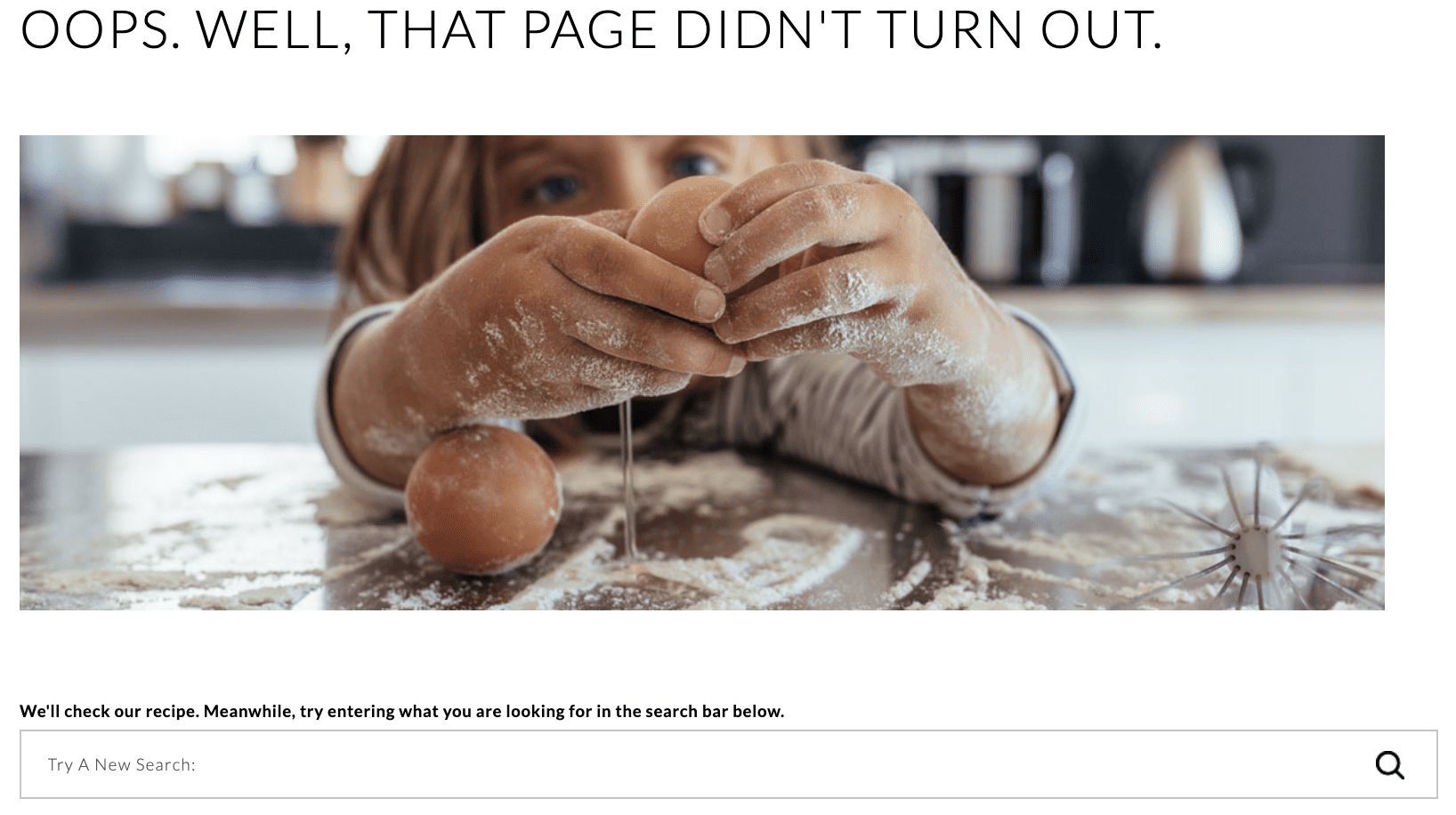 Sur La Table 404 page