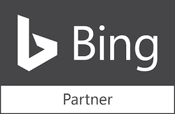 Bing partner badge, greyscale