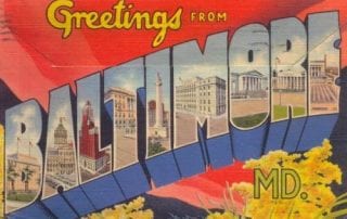 Greetings from Baltimore MD logo
