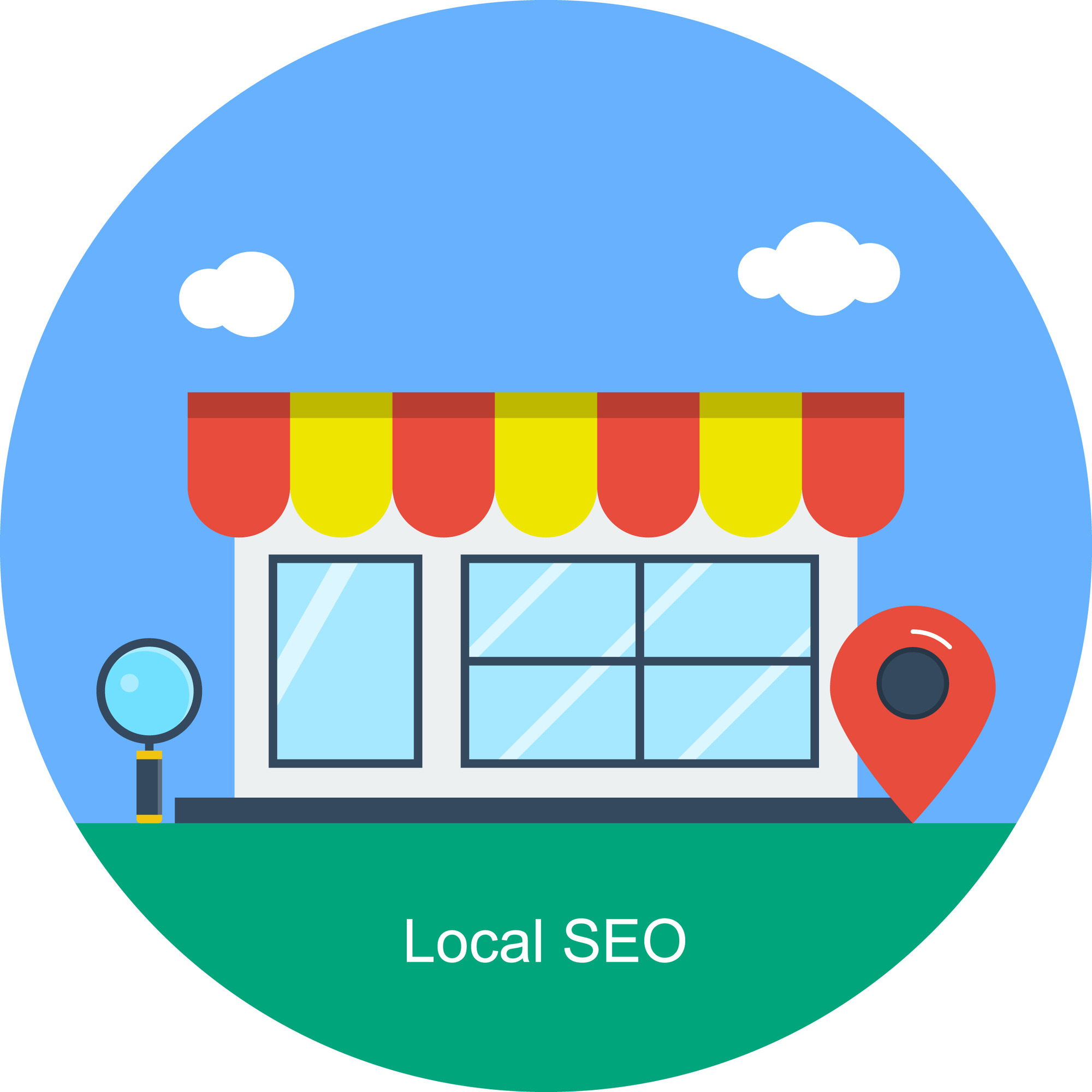 Illustration of local search. Google is testing showing Google Business Posts in search results.