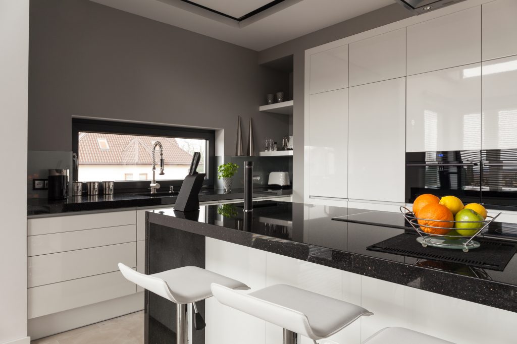 High-end luxury contemporary kitchen