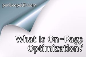 What is on-page optimization