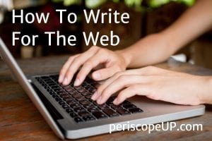 how to write for the web