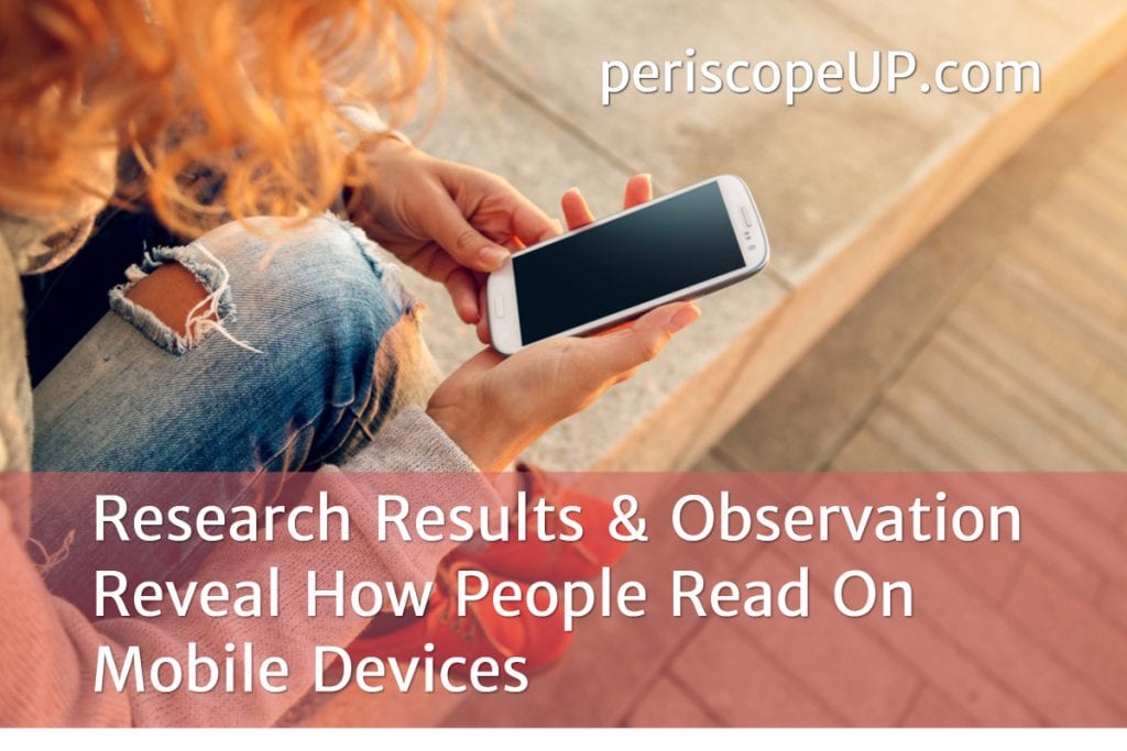 How people read on mobile devices