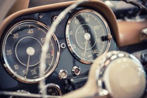 Vintage car dashboard